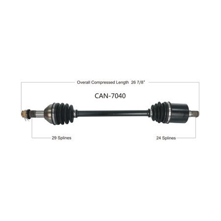 Wide Open OE Replacement CV Axle for CAN AM REAR L/R COMMANDER 800-1000 16-19 CAN-7040